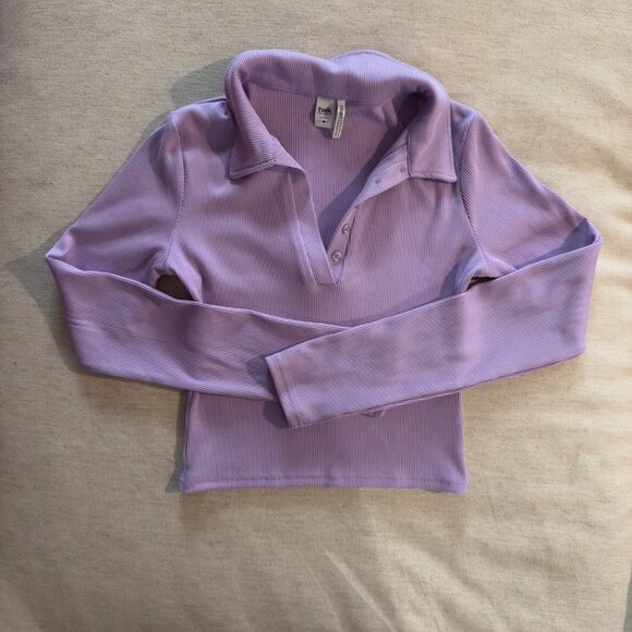 Lavender Shirt With Collar Size Small (Twik by Simons) - Picture 7 of 9